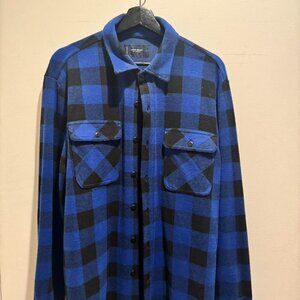Lucky Brand Men's Blue and Navy Shirt
